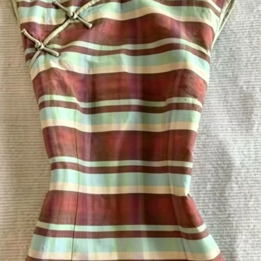 Y2k Chinese Style Short T Shirt Women Vintage Ropa De Mujer Stripes Color Blocking Sexy Camisetas Street Harajuku Retro Chic Top