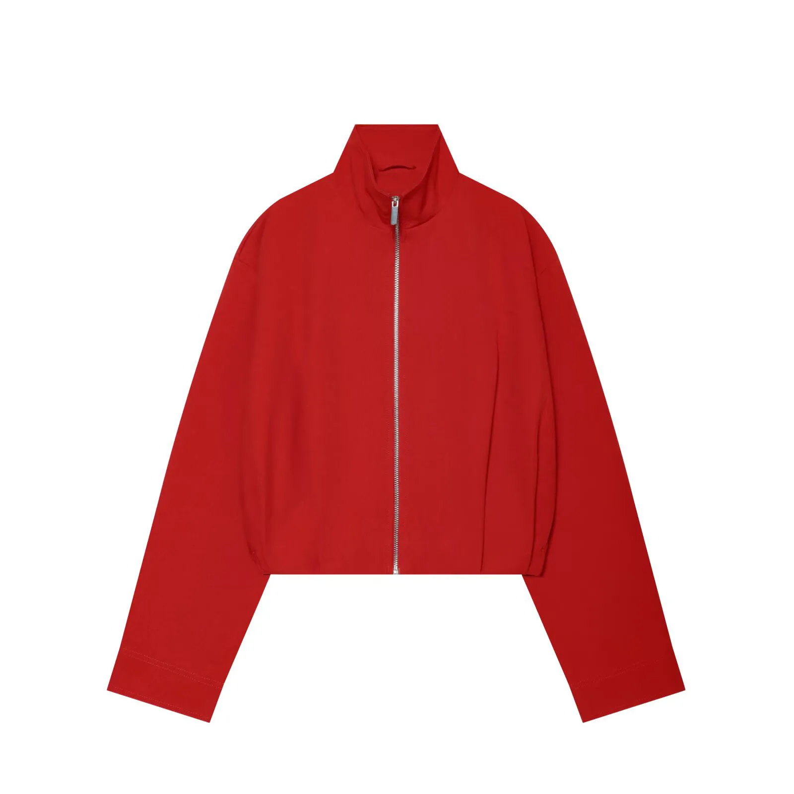 TFMLN Fashion Women Solid Bomber Jackets 2026 Autumn Causal Stand Collar Zipper Loose Coats High Street Daily Outwear