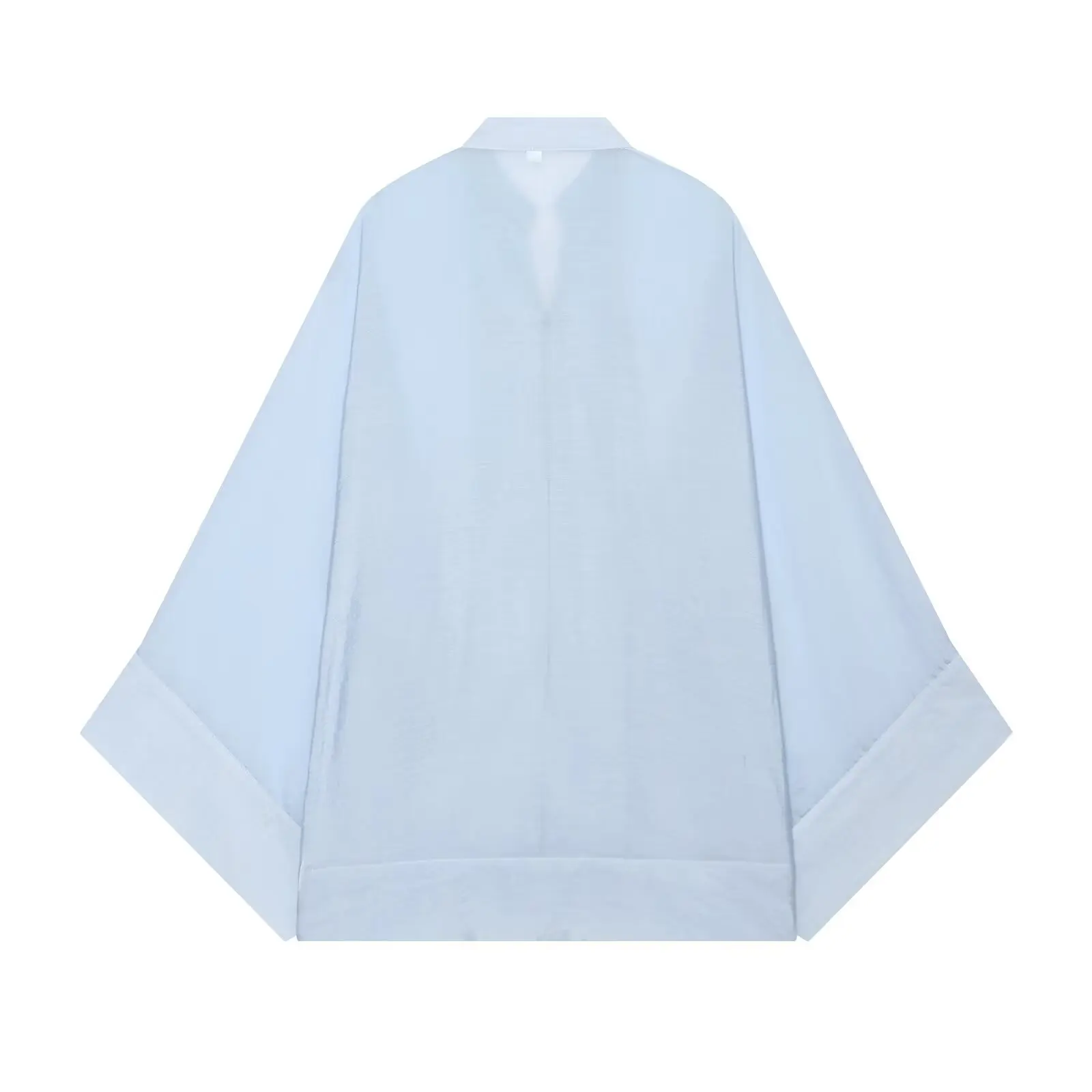Women's Shirt 2026 Summer New Yellow Long Sleeve with Knot Button Decoration Loose Fit Beach Vacation Elegant Temperament