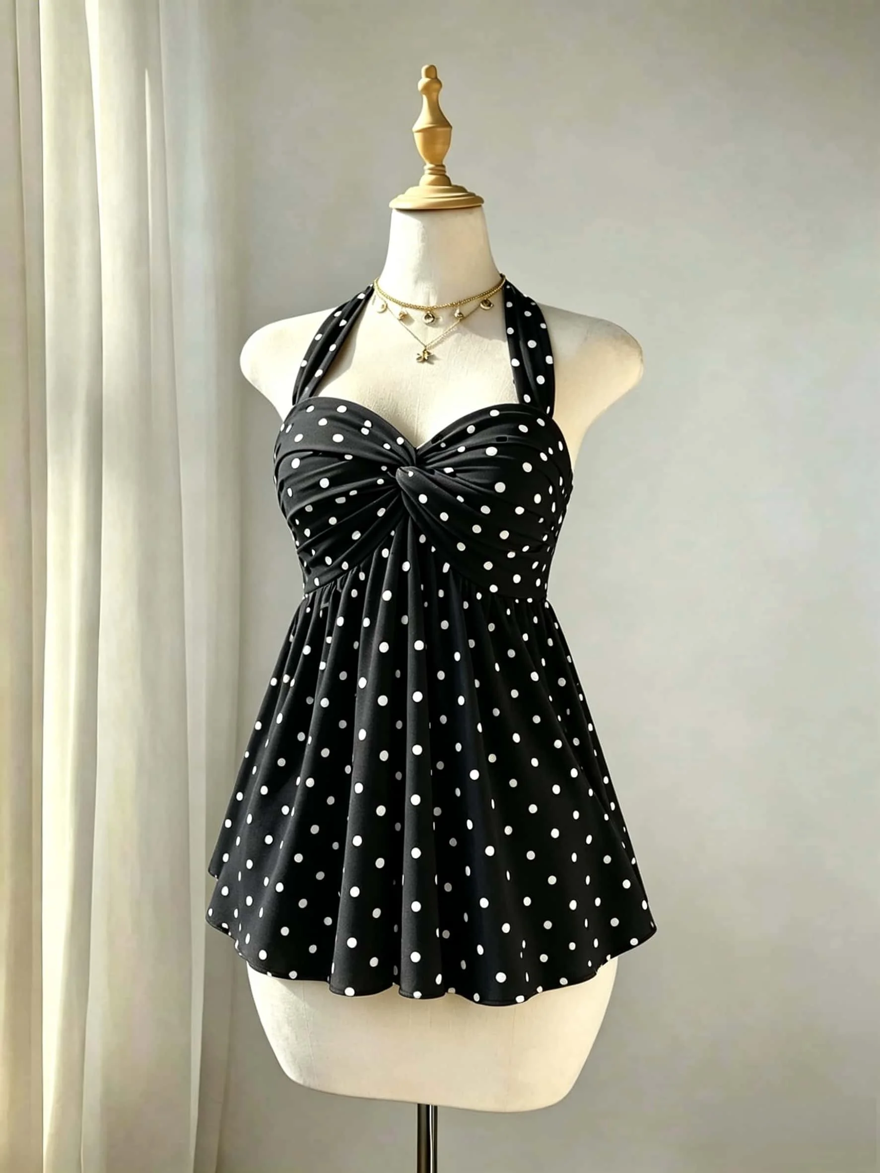 Women Halter Twist Front Sweetheart Neck Flared Peplum Camisole 2026 Summer Y2K Solid White Sleeveless Flowy Beach Vacation Tank