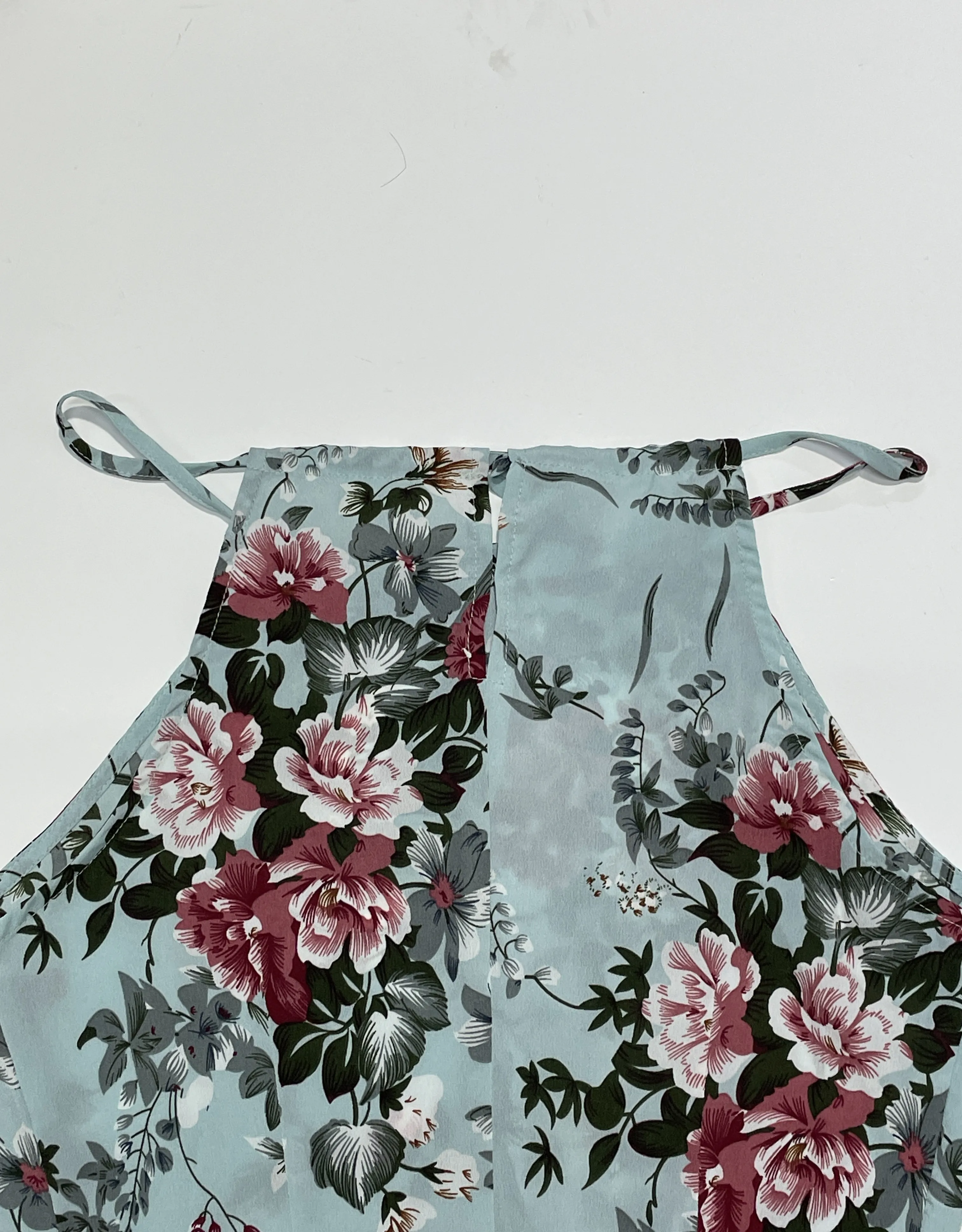 Women's Floral Print High Slit Thigh Halter Dress - Summer Sleeveless Sexy Bodycon Beach Party Clubwear