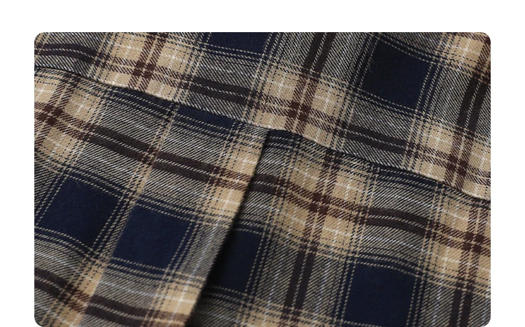 CHIC VEN Women Shirts Loose Casual New Sanding Plaid Shirt Long Sleeve Medium Long Length Blouses Female Tops Spring Autumn 2025
