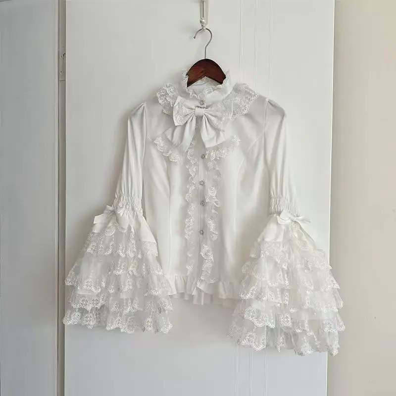 Dark Sweet Heart Ground Type Lolita Set, Ruffle Sleeve Top & A-line Skirt, Cute Kawaii Japanese Style Gothic Coord Outfit S-XL