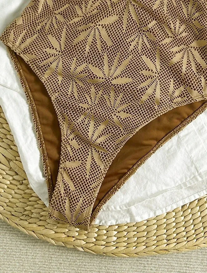 2026 Summer Boho One Piece Swimsuit Women Strappy Backless Monokini Vacation Swimsuit Special Fabric