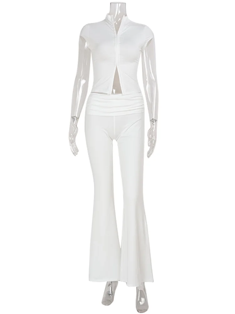 Casual Sheath Women Suit Fashion Sexy Street Short Sleeves Hollow Out 2 Pieces (Tops+Long Pant) Matching Sets Female Tracksuit