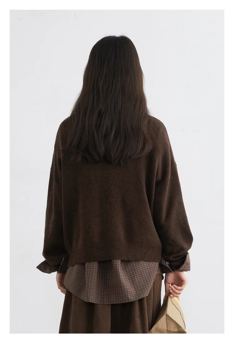 CHIC VEN New Women Sweaters Loose Casual O Neck Cartoon Cat Female Knitted Jumpers Pullovers for Girl Autumn Winter 2025
