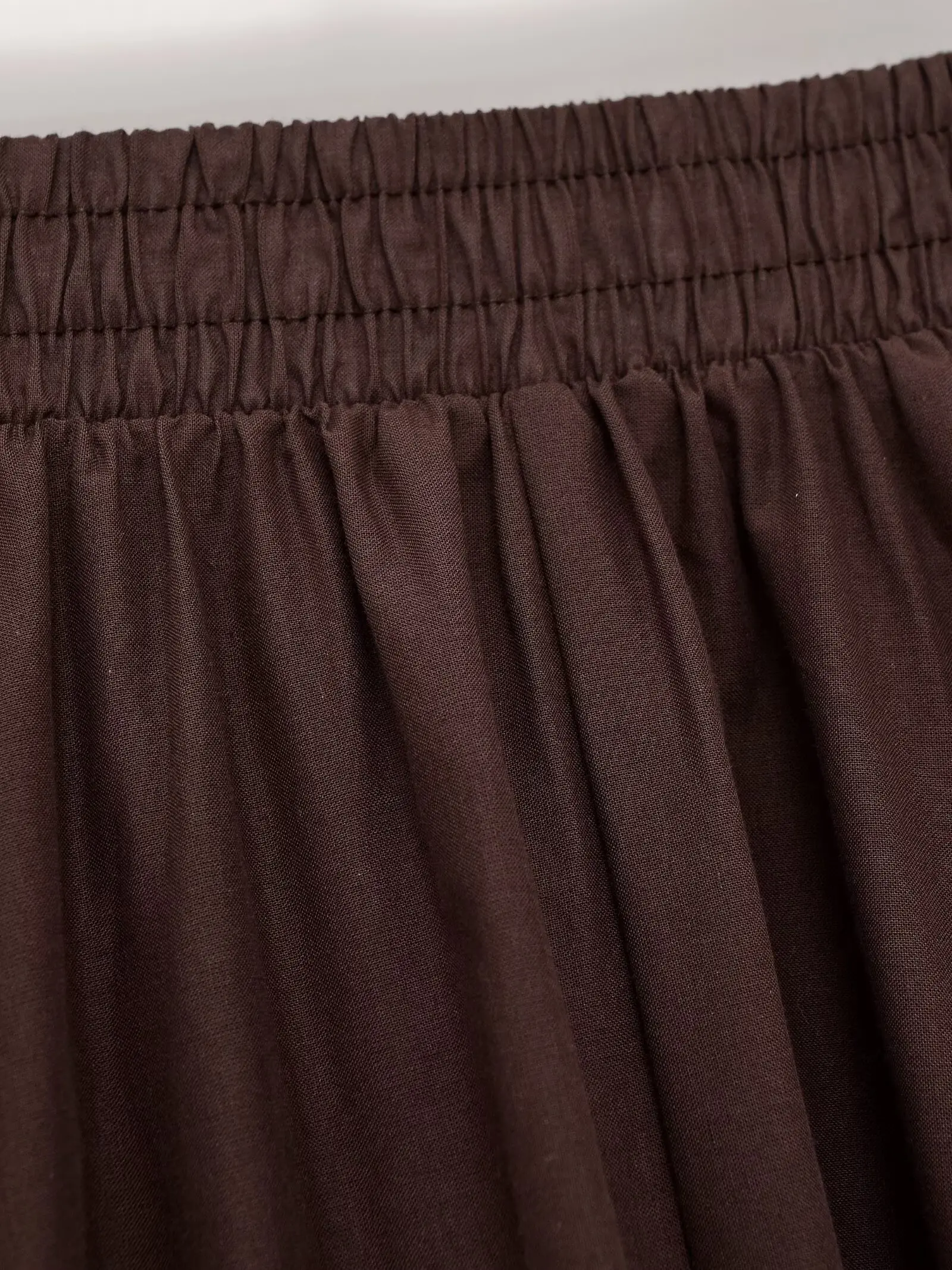 BSAY Summer Beach Vacation Midi Skirt Women Solid Color Elastic High Waist Pleated Flowy A-Line Swing Long Skirt Casual Skirts