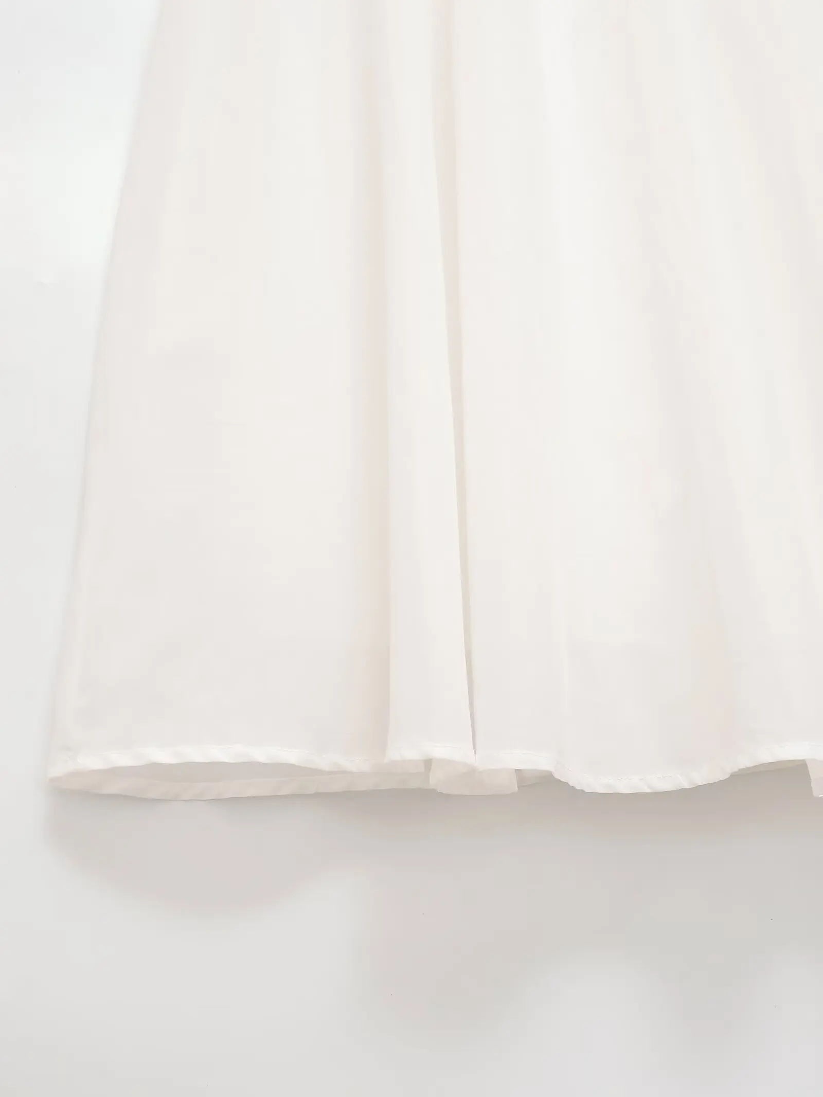 BSAY Summer Beach Vacation Midi Skirt Women Solid Color Elastic High Waist Pleated Flowy A-Line Swing Long Skirt Casual Skirts