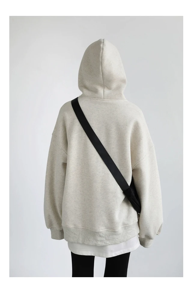 CHIC VEN New Women Sweatshirts Loose Casual Retro Hooded Plush Thick Oversized Female Jacket Pullover Coat Autumn Winter 2025