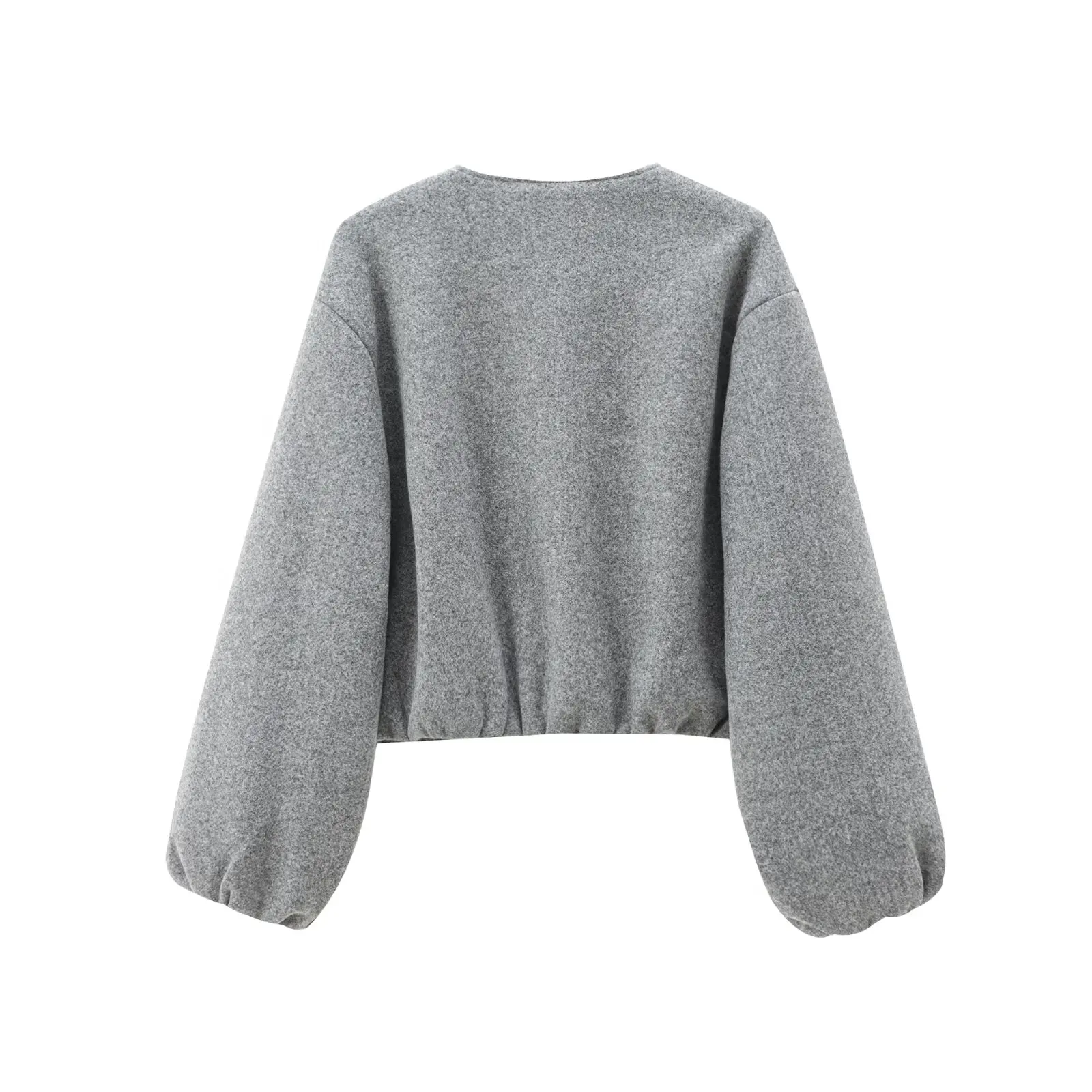 MUJER Fleece Bomber Jackets for Women Soft Zipper Woman's Sports Jacket Casual Cropped Jacket Women Long Sleeve Coats Outerwears