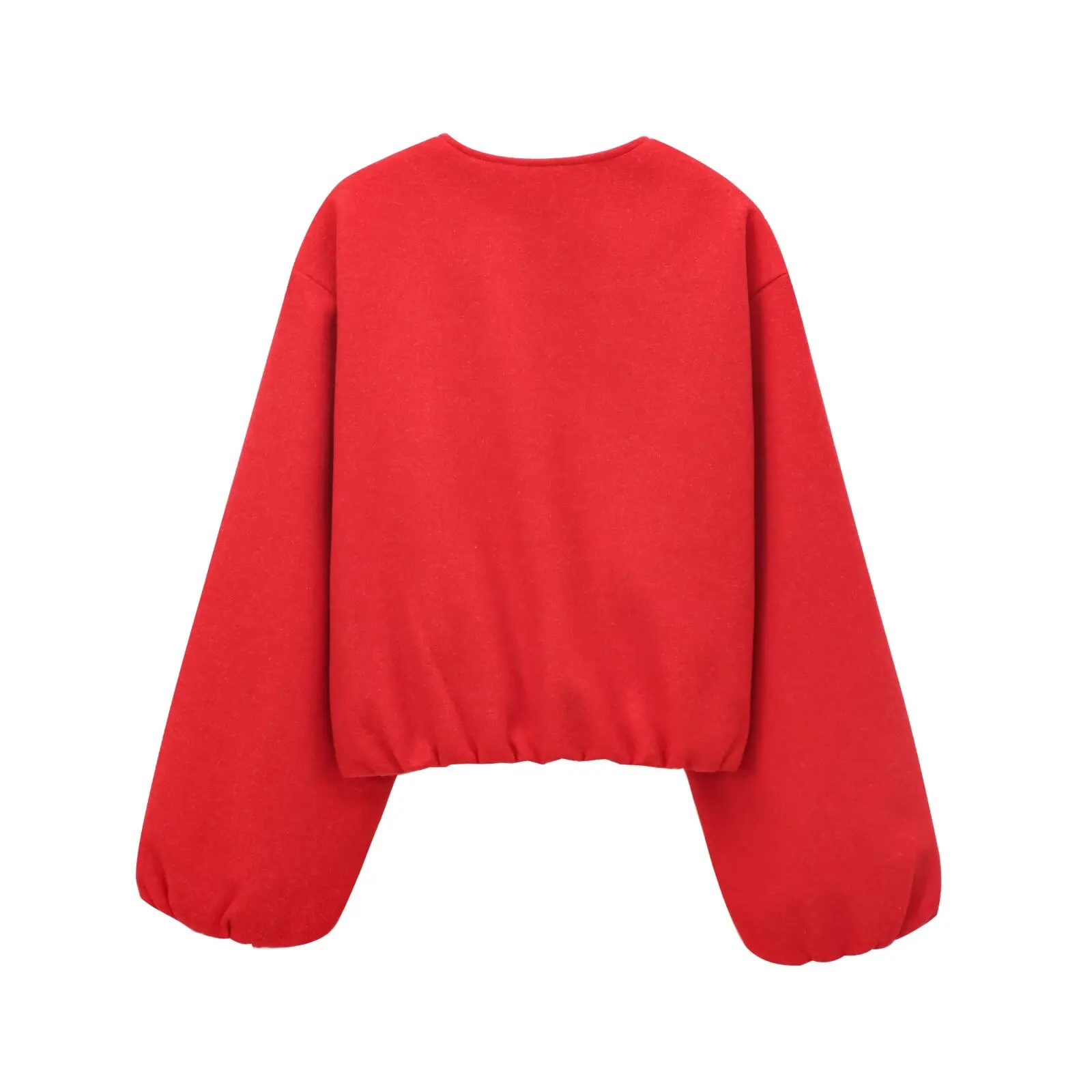 MUJER Fleece Bomber Jackets for Women Soft Zipper Woman's Sports Jacket Casual Cropped Jacket Women Long Sleeve Coats Outerwears