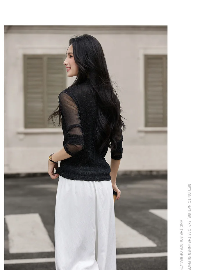VIMLY Sweaters for Women Stand Neck Casual Knitted Ladies Sweater Autumn 2026 Long Sleeve Strecth Loose Female Pullovers A2528