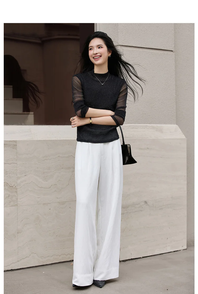 VIMLY Sweaters for Women Stand Neck Casual Knitted Ladies Sweater Autumn 2026 Long Sleeve Strecth Loose Female Pullovers A2528