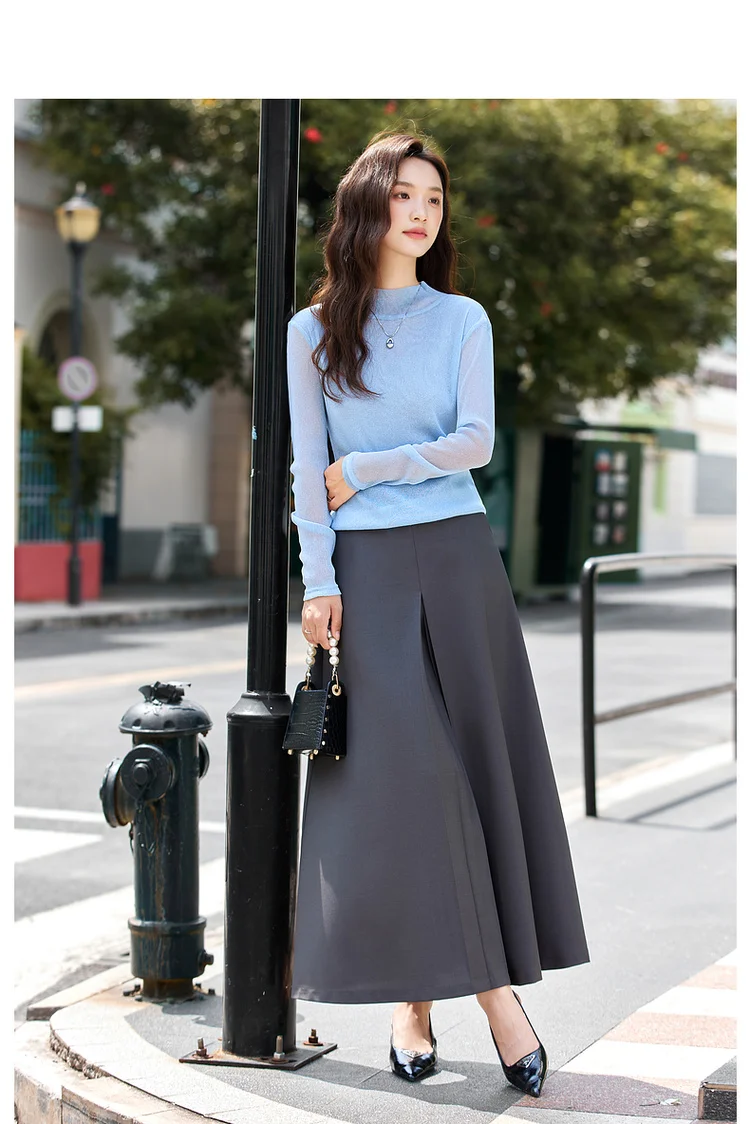 VIMLY Sweaters for Women Stand Neck Casual Knitted Ladies Sweater Autumn 2026 Long Sleeve Strecth Loose Female Pullovers A2528
