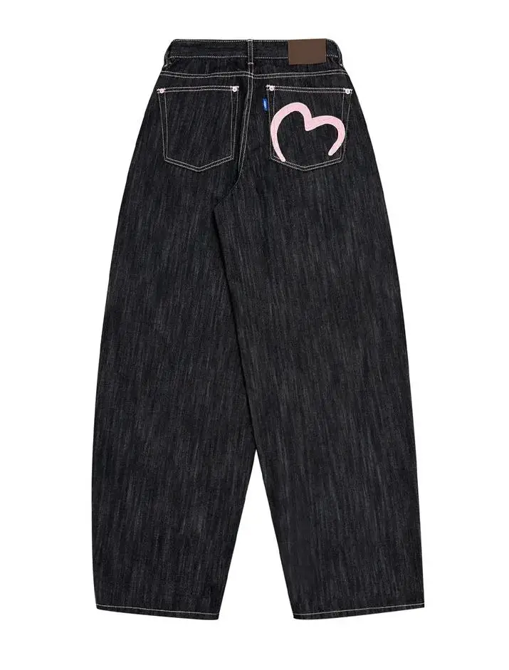 2025 Autumn Winter Women's Denim Jeans Y2K Wide Fit Baggy Jeans Grunge Harajuku Cowboy New In Pants Korean Mom Jeans Punk Retro