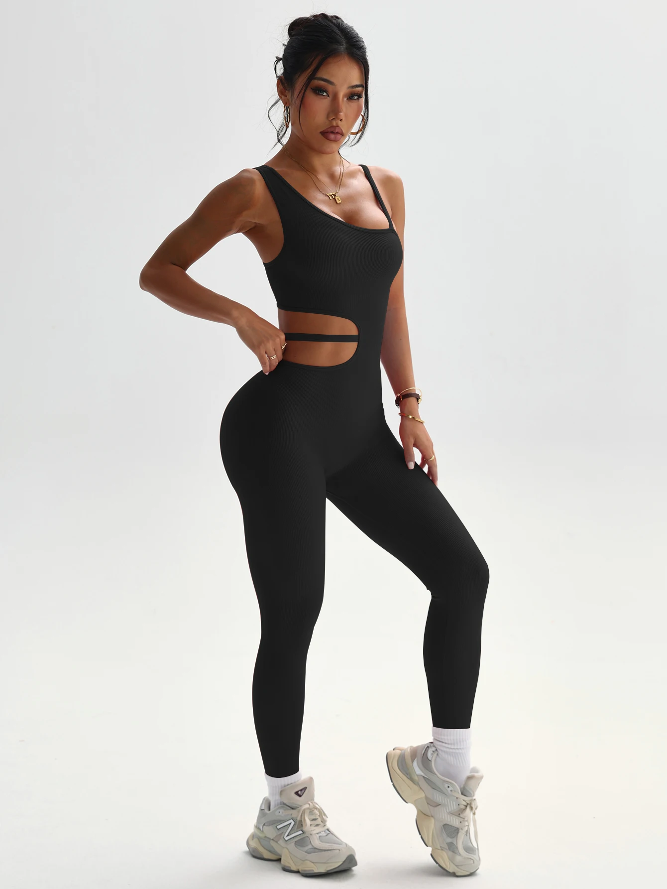 Beautiful Back Design, Sexy One-Piece Yoga Leggings, Suitable for Women's Breathable Quick-Dry Sports Bodysuits