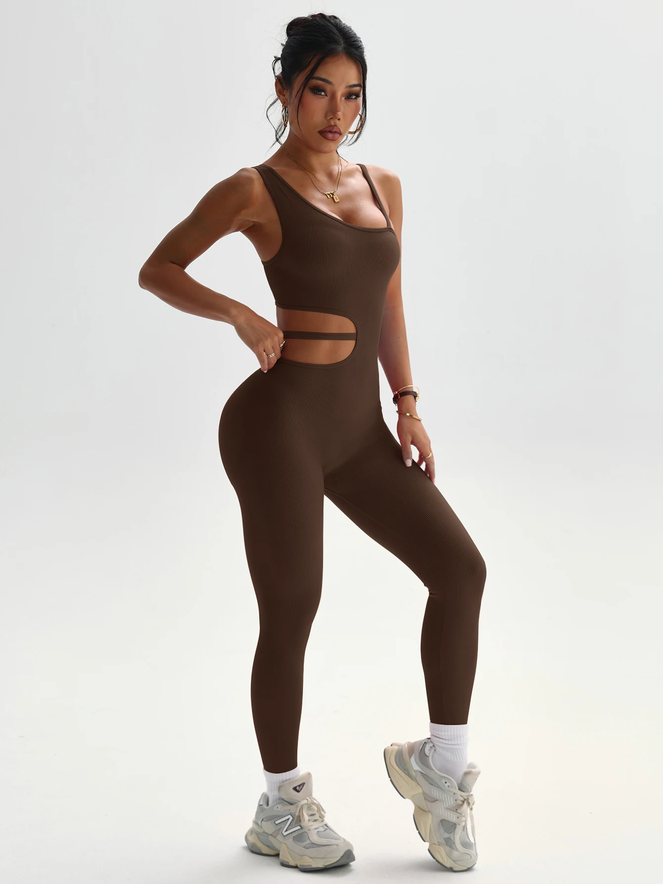 Beautiful Back Design, Sexy One-Piece Yoga Leggings, Suitable for Women's Breathable Quick-Dry Sports Bodysuits