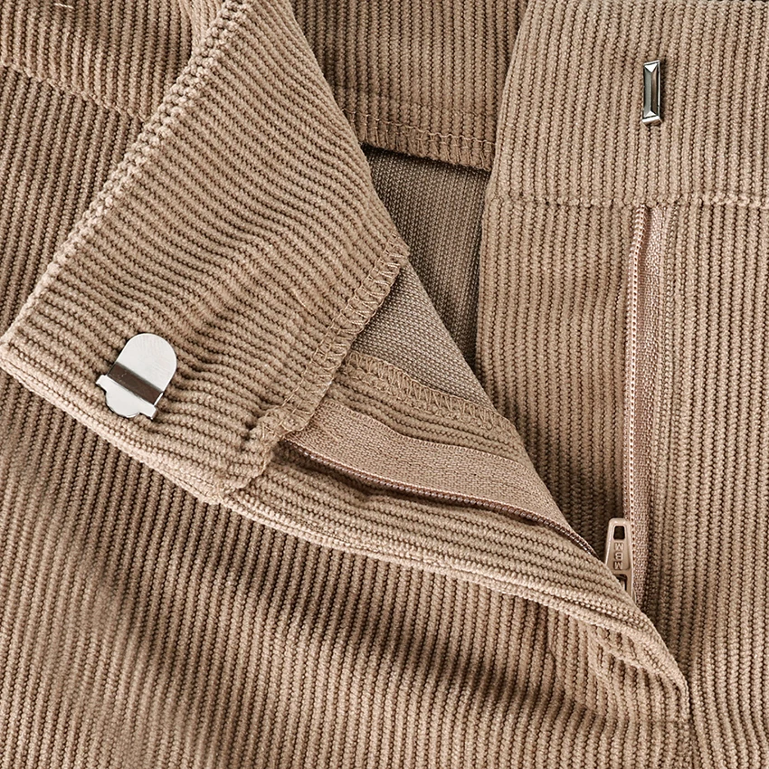 Linad Autumn Sexy Corduroy Mini Pants For Woman 2025 Street Chic Beige Zipper Shorts Fashion Brown High Waist Shorts Female