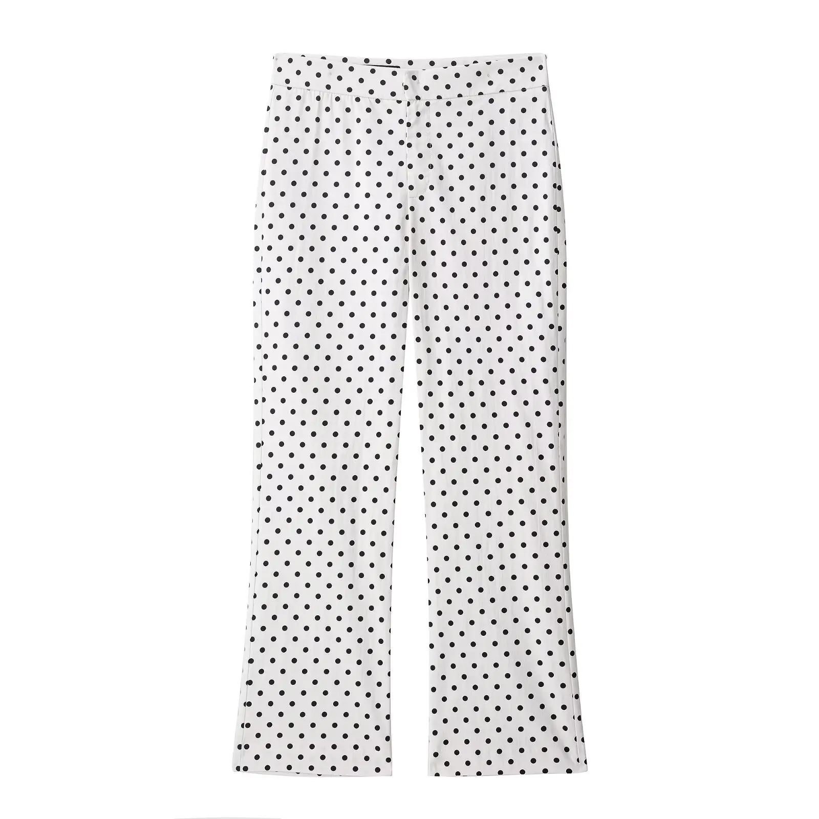 HH Woman Autumn Long Sleeves Turtleneck Zipper With Pockets Drawstring Casual Coats Women Fashion Polka Dot Printed Jacket