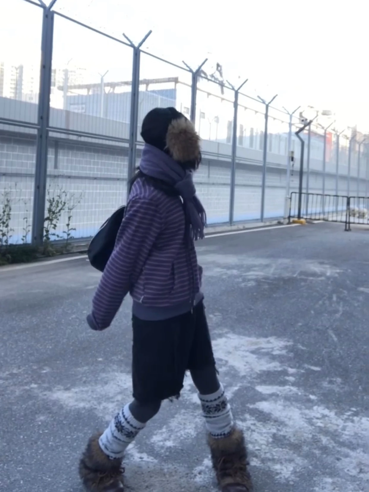 Karrram Japanese Y2k Purple Striped Cardigan 2000s Style Turtleneck Knitted Jacket Vintage Harajuku Zipper Knitwear Korean 90s