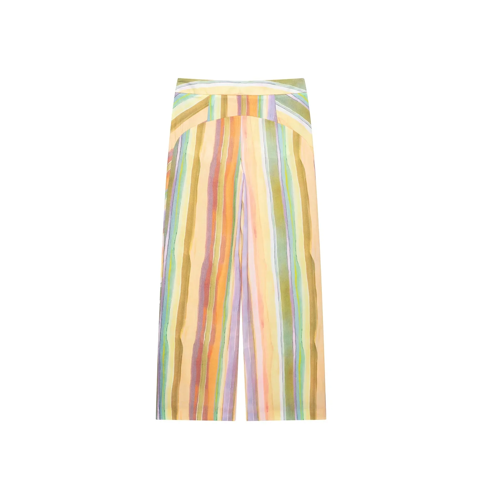 KONDALA Sweet Casual Women Pants Suit Stripe Sleeveless Backless Halter Top Long Zipper Pants Fashion 2026 Summer Fall Boho Suit