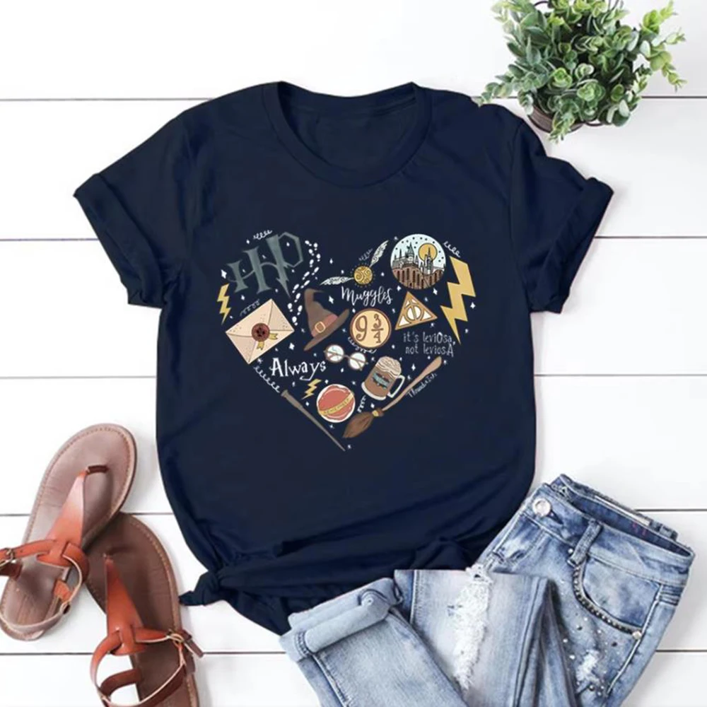 HP Magic Movie Inspired Shirt Wizard School Home Castle T-Shirt 9 3/4 Always Wizarding World Tees Matching Universal Trip Tshirt