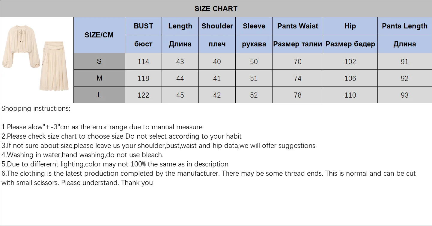 HipSeam Women's Pleated Skirts Sets New 2026 Spring Summer 2 Piece Simple Lace Long Sleeve Top + Midi Waist Skirts Female Outfit