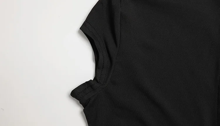 CNYISHE Short Sleeve O Neck Women Dresses Split Metal Buckle Solid Sheath Sexy Club Fashion Evening Party Outfits Female Bodycon