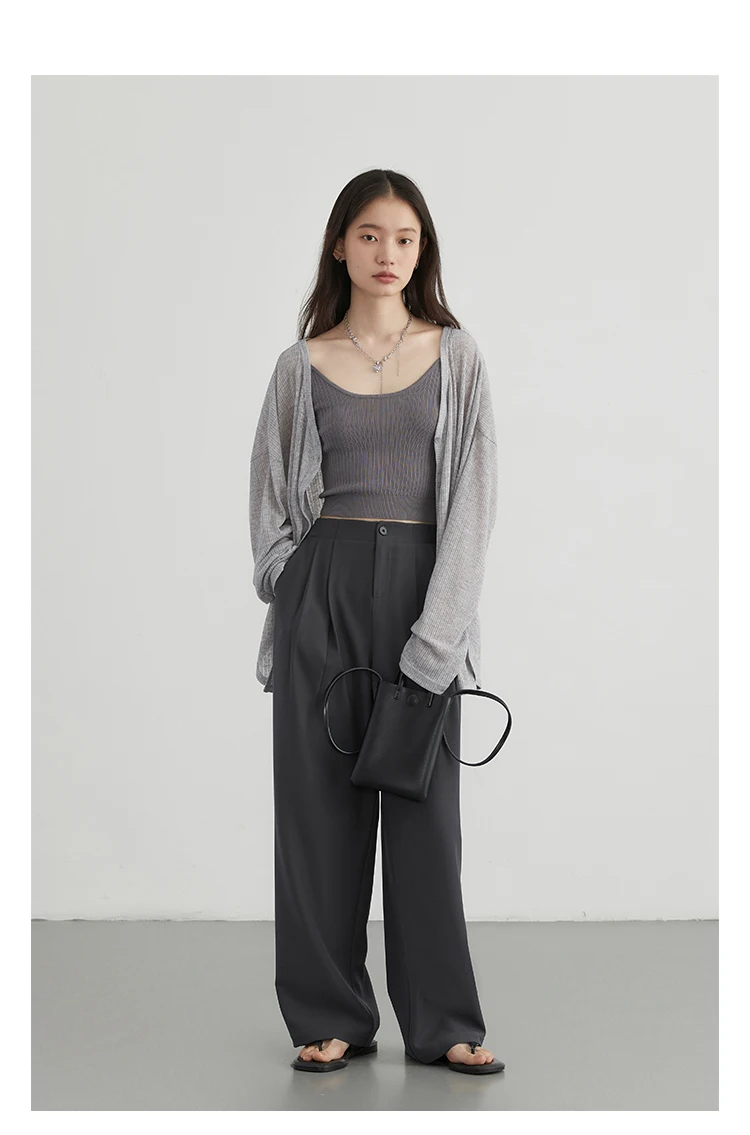 CHIC VEN Women's Cardigan New V-neck Long Sleeved Female Shirt Female Jumpers Sun Protection Woman Top Spring Summer 2026