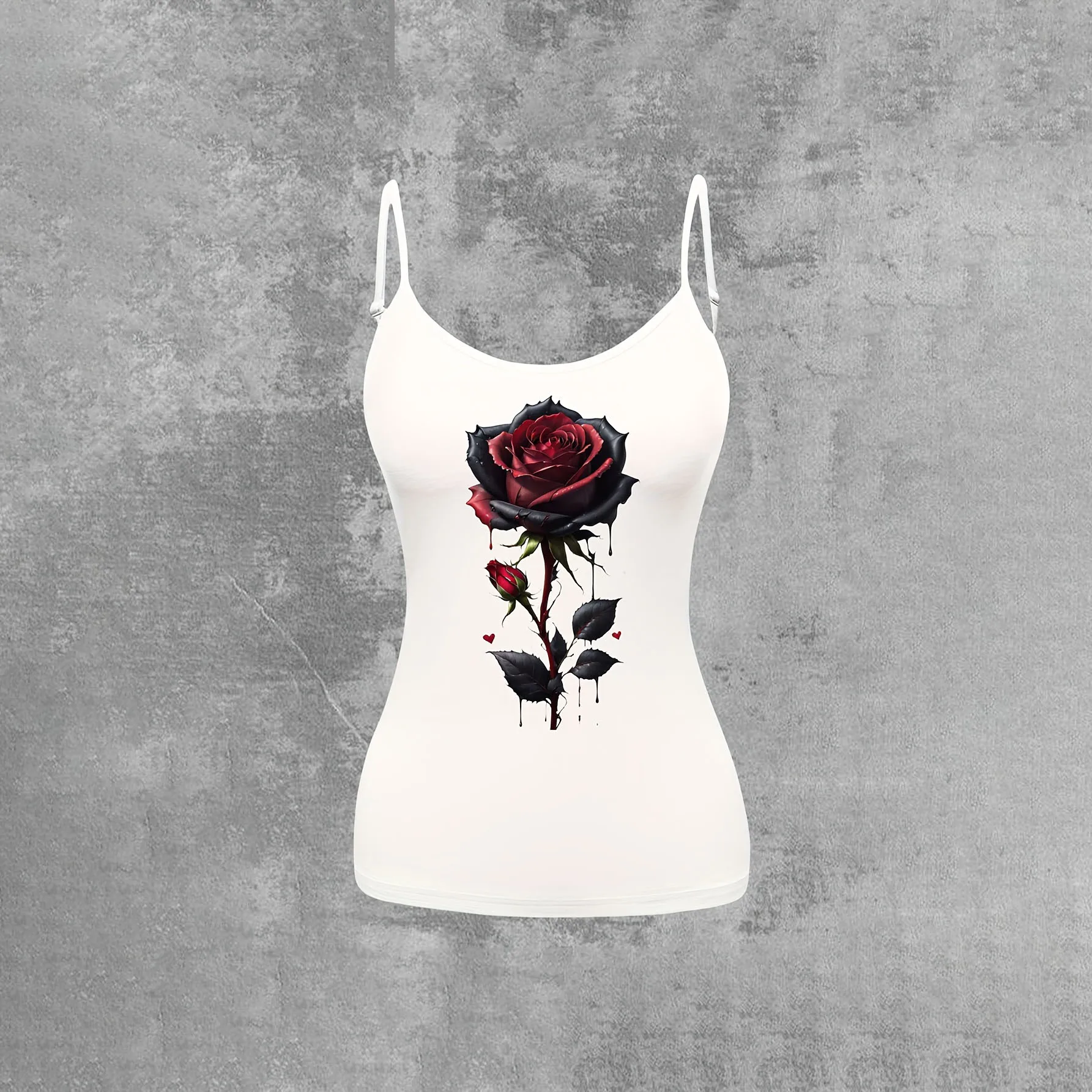 New Women Tank Top Strap Slim Top for Summer Fashion Versatile Casual Breathable Micro Elastic Fabric Sleeveless Strap Top
