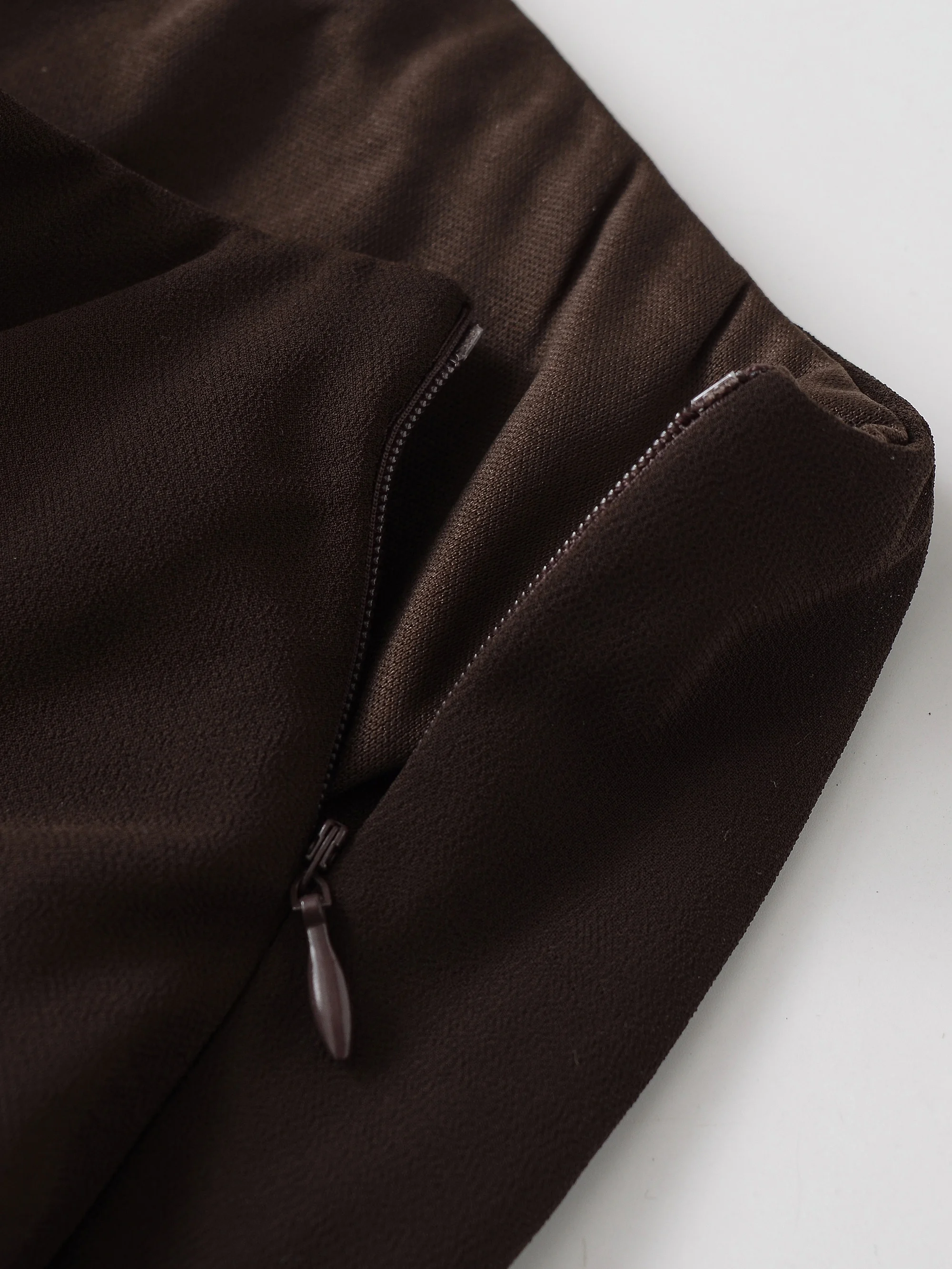 Vintage Tiered Brown Party Commute Modern High Street Long Skirt Elegant Streetwear Fashion 2026 Spring Female Skirt