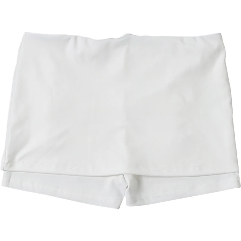 Weird Puss Double-Breasted Decoration Short Women Folds Elastic Waist High Elasticity Hottie Midnight Summer Fashion Streetwear