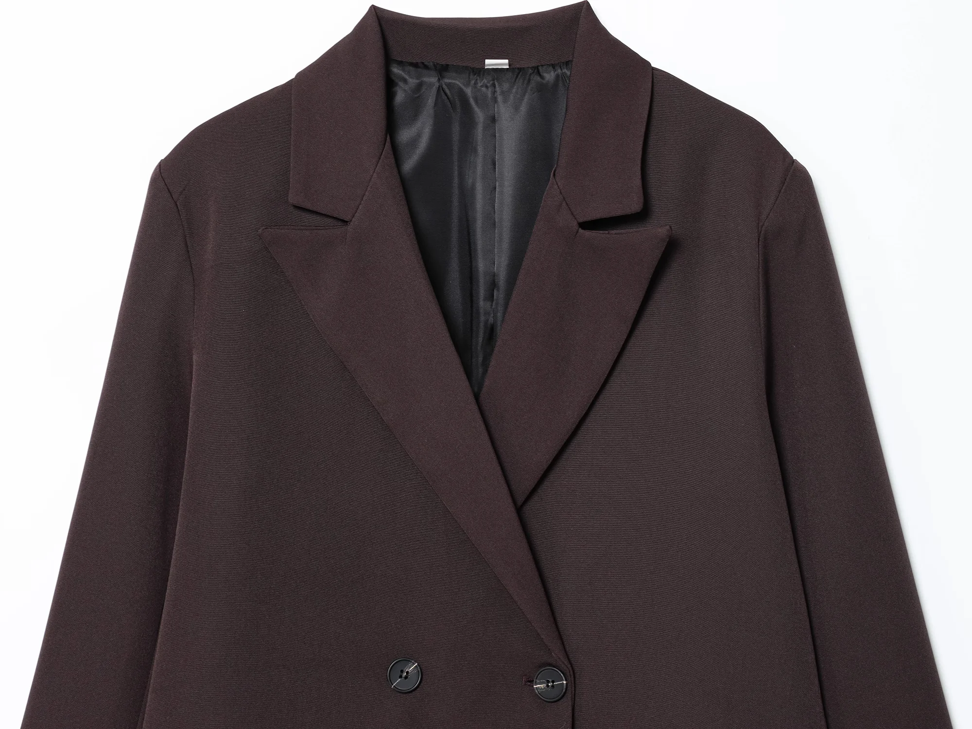 KONDALA Elegant Commute Double-breasted Blazer Women Vintage Brown Buttons Blazer 2026 Spring Summer Trendy Office Lady Blazer