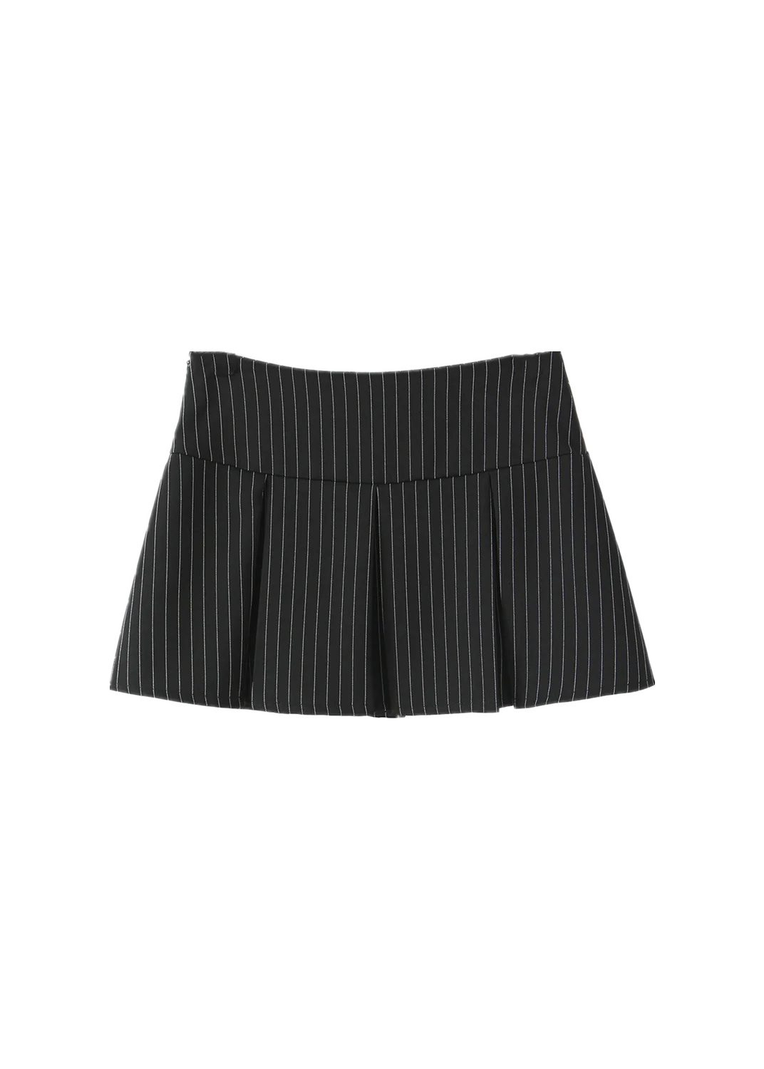 Black Striped Bow Ruched Chest Hook Buttons Crop Top Women Low Waist Package Hips Pleated Mini Skirt Suits 2 Pieces 1 Set