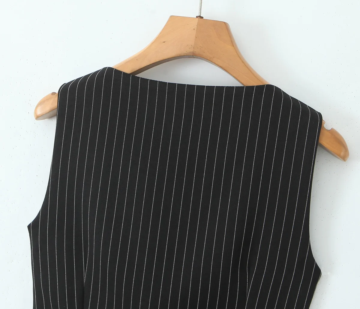 Black Striped Bow Ruched Chest Hook Buttons Crop Top Women Low Waist Package Hips Pleated Mini Skirt Suits 2 Pieces 1 Set