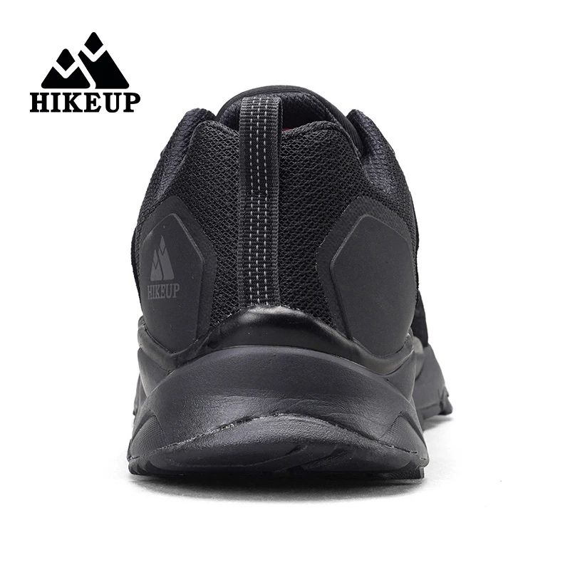 HIKEUP Hiking Shoes for Men Outdoor Sports Camping Hunting Walking Shoe Suede Genuine Leather Breathable Sneaker Non-slip