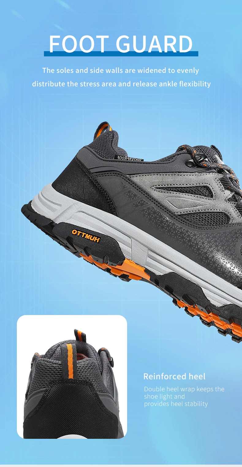 HUMTTO Waterproof Shoes for Women Outdoor Womens Hiking Shoes Luxury Designer Breathable Sports Trekking Climbing Sneakers Woman
