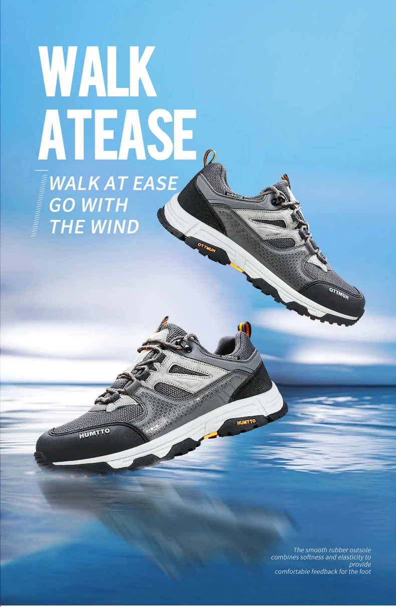 HUMTTO Waterproof Shoes for Women Outdoor Womens Hiking Shoes Luxury Designer Breathable Sports Trekking Climbing Sneakers Woman