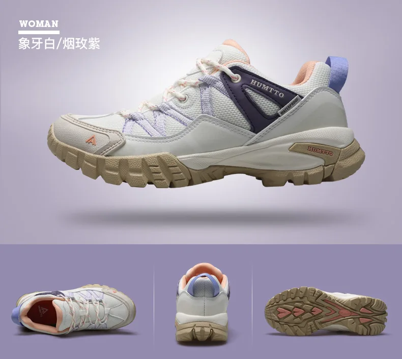 HUMTTO Waterproof Shoes for Women Outdoor Womens Hiking Shoes Luxury Designer Breathable Sports Trekking Climbing Sneakers Woman