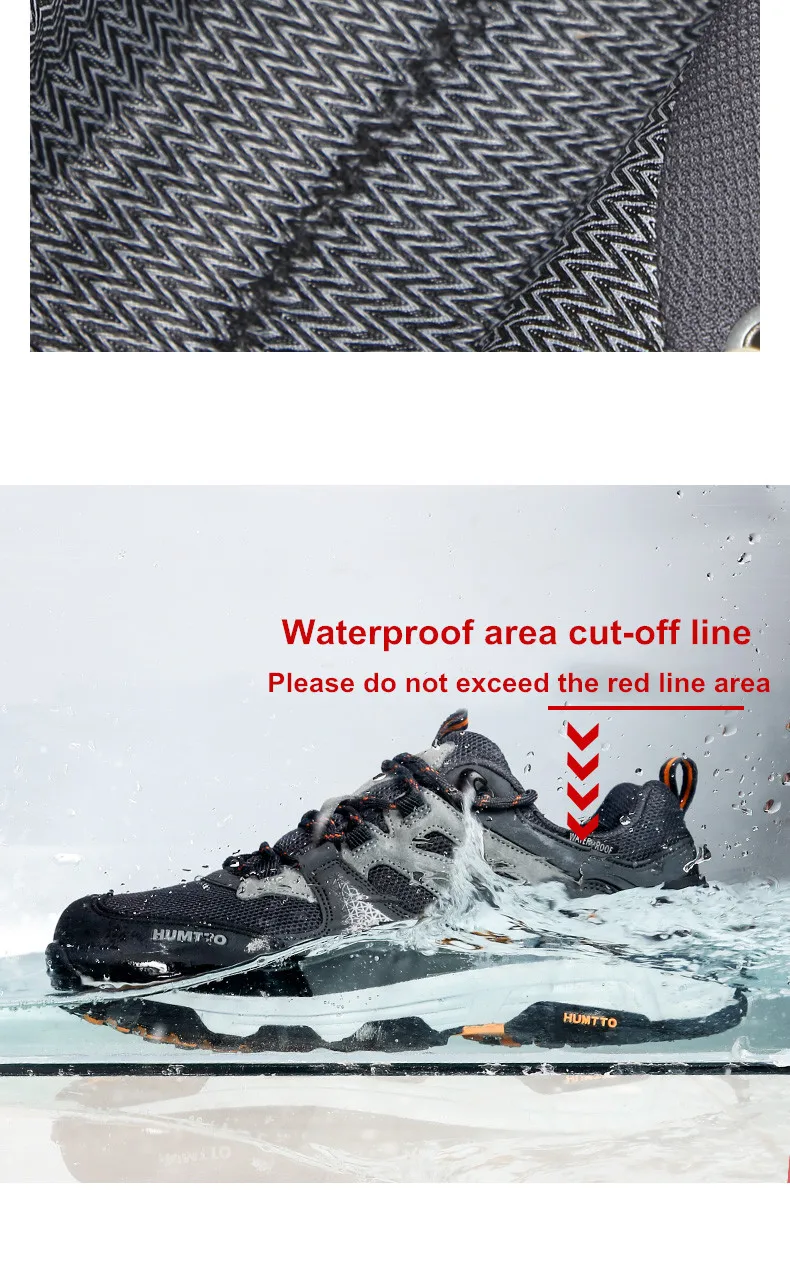 HUMTTO Waterproof Shoes for Women Outdoor Womens Hiking Shoes Luxury Designer Breathable Sports Trekking Climbing Sneakers Woman