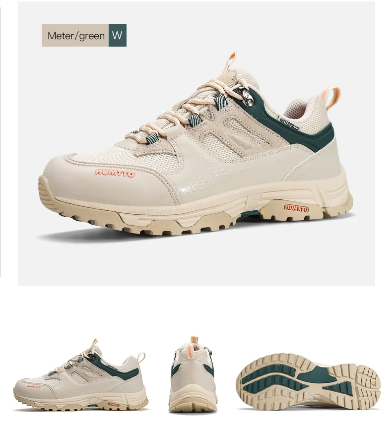 HUMTTO Waterproof Shoes for Women Outdoor Womens Hiking Shoes Luxury Designer Breathable Sports Trekking Climbing Sneakers Woman