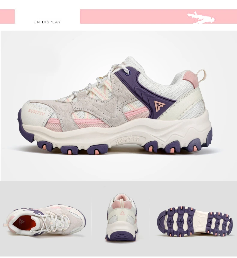 HUMTTO Waterproof Shoes for Women Outdoor Womens Hiking Shoes Luxury Designer Breathable Sports Trekking Climbing Sneakers Woman