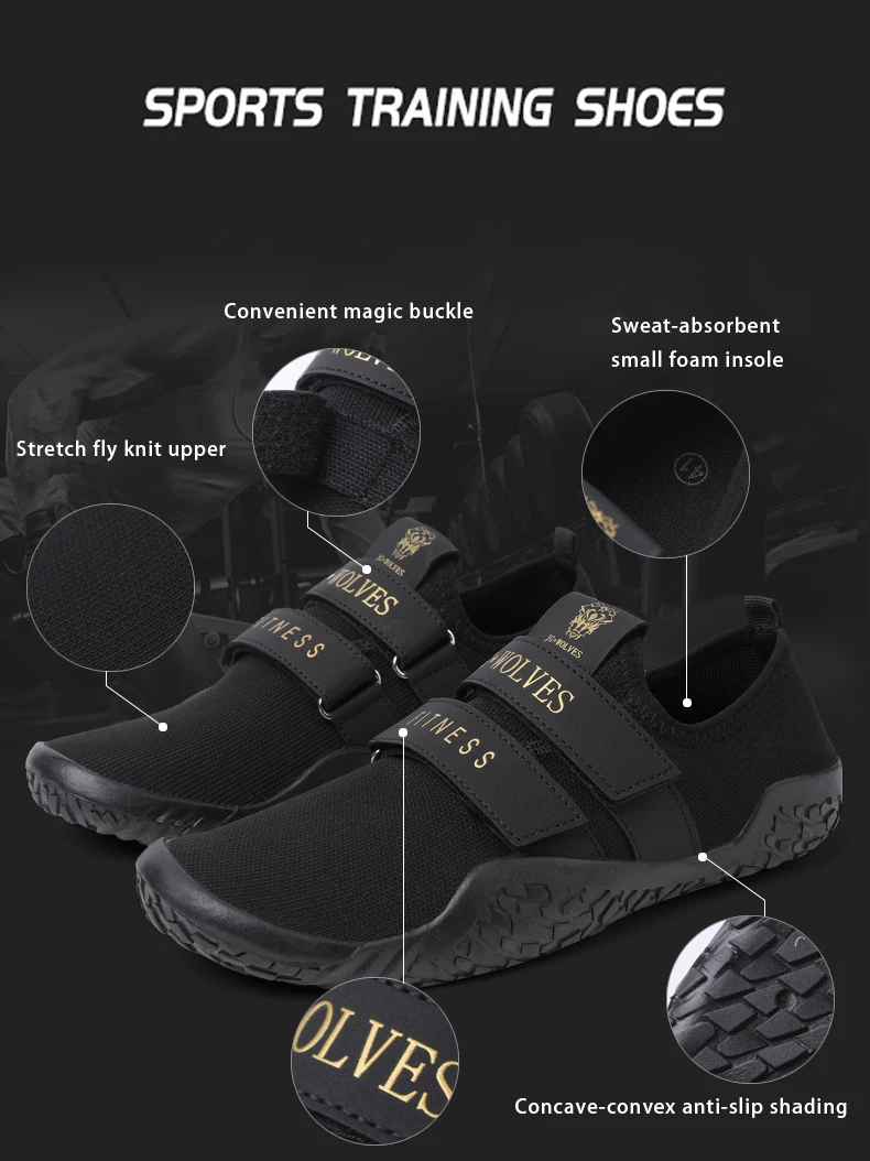 Deadlift Shoes Weight Lifting Shoes for Men Women Weightlifting Squat Shoes Fitness Cross-Trainer Barefoot Gym Training Sneakers