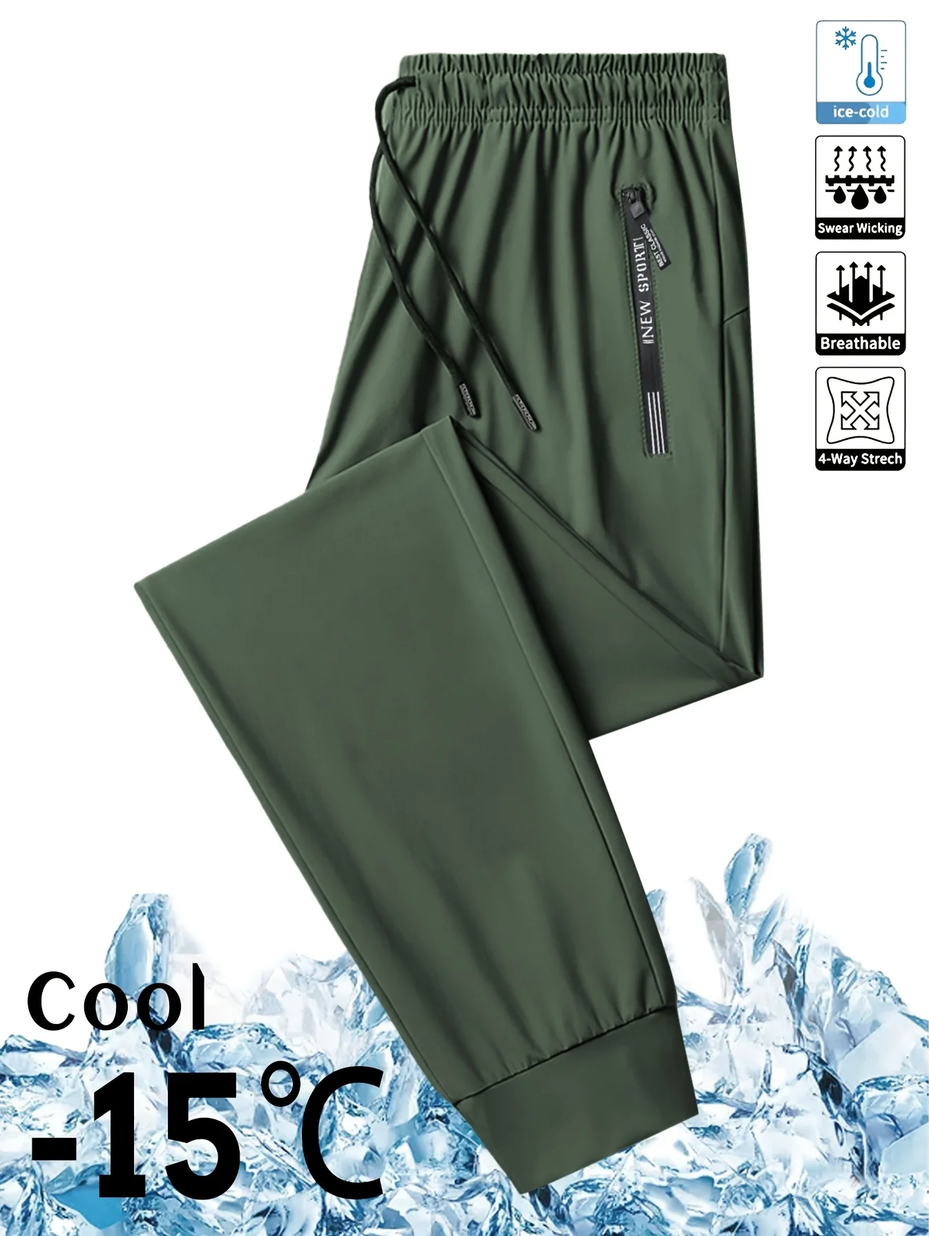 Dry And Breathable Men's Sports Trousers Football Jogger Pants Summer Moisture-Wicking Man Mens Fishing Straight Gift Fashion