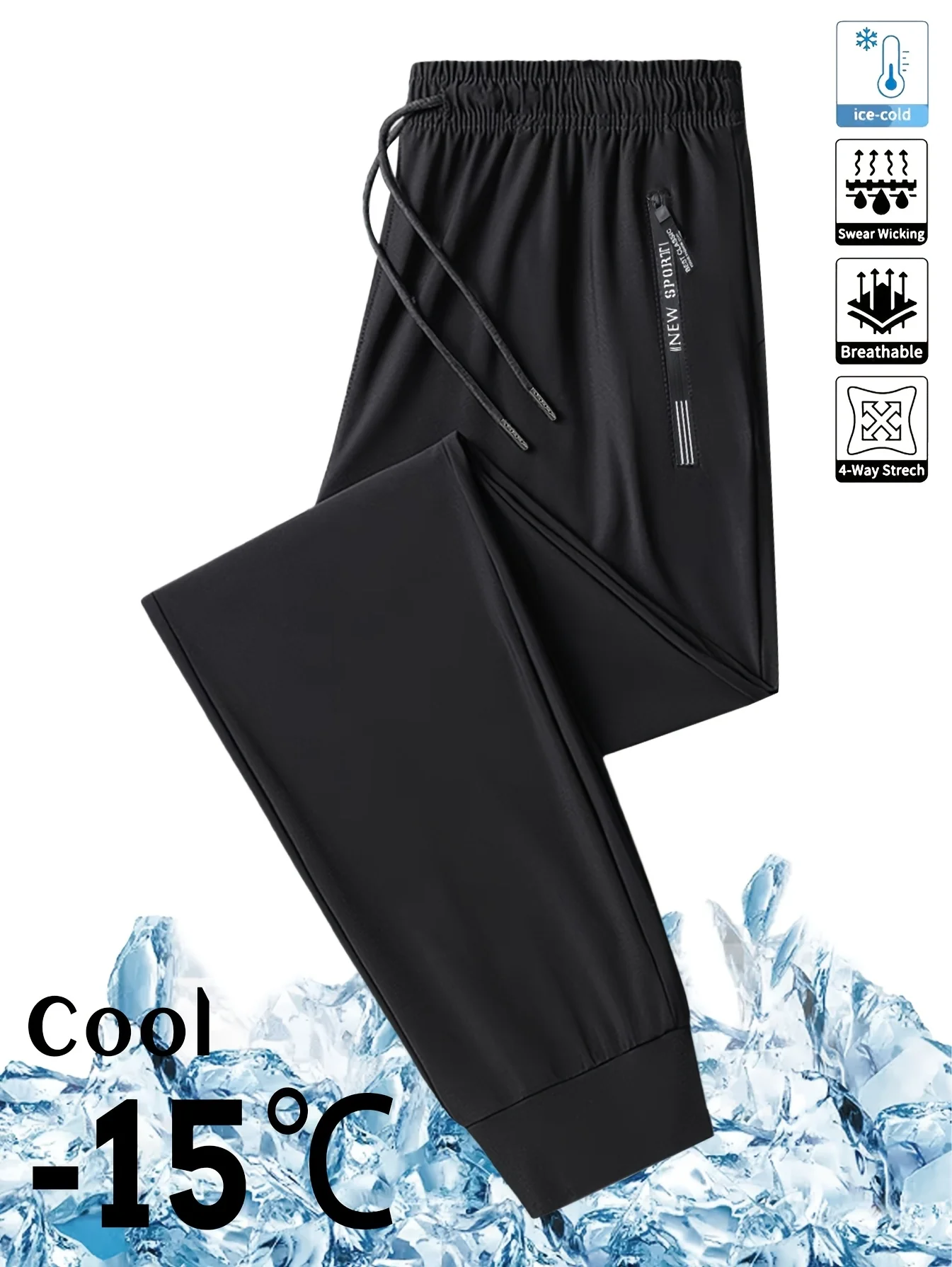 Dry And Breathable Men's Sports Trousers Football Jogger Pants Summer Moisture-Wicking Man Mens Fishing Straight Gift Fashion