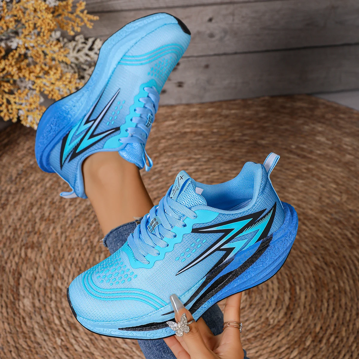 Men Breathable Carbon Plate Running Shoes Lightweight Elastic Marathon Sneakers Anti Slip Sport Training Athletic Shoe for Women