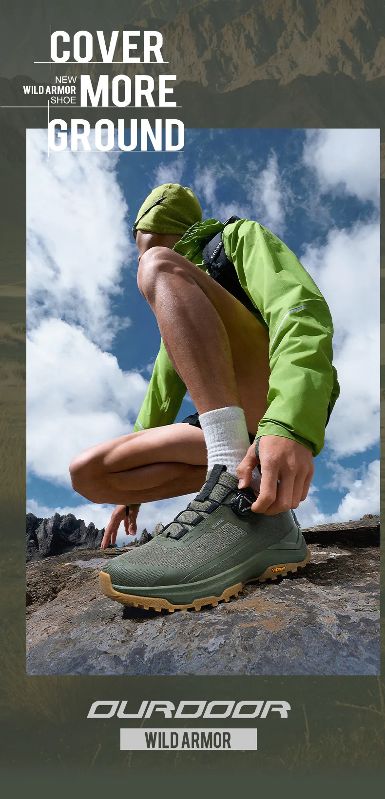 2026 New Men's Outdoor Sports Shoes Lightweight Breathable Anti-slip Wear-resistant Shock-absorbing Rotation Buckle Camping H...