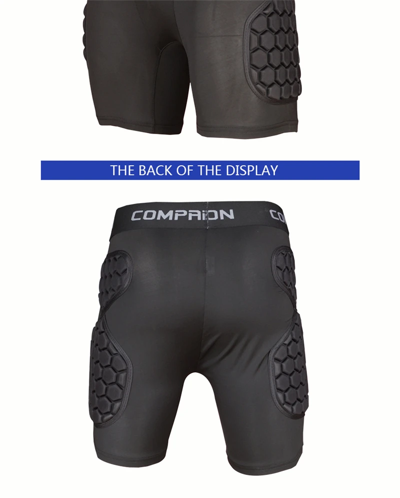 Football Soccer Goalkeeper Shorts EVA Sponge Protective Rugby Skateboard Training Shorts Hip Pad Sports Safety