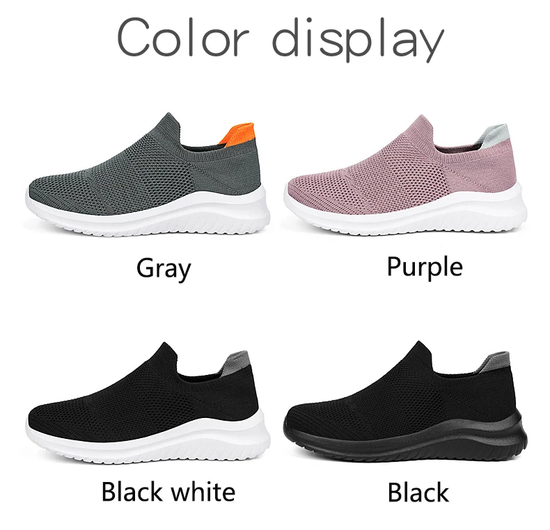 Men Running Walking Knit Shoes Fashion Casual Men Sneakers Breathable Sport Athletic Gym Lightweight Running Shoes