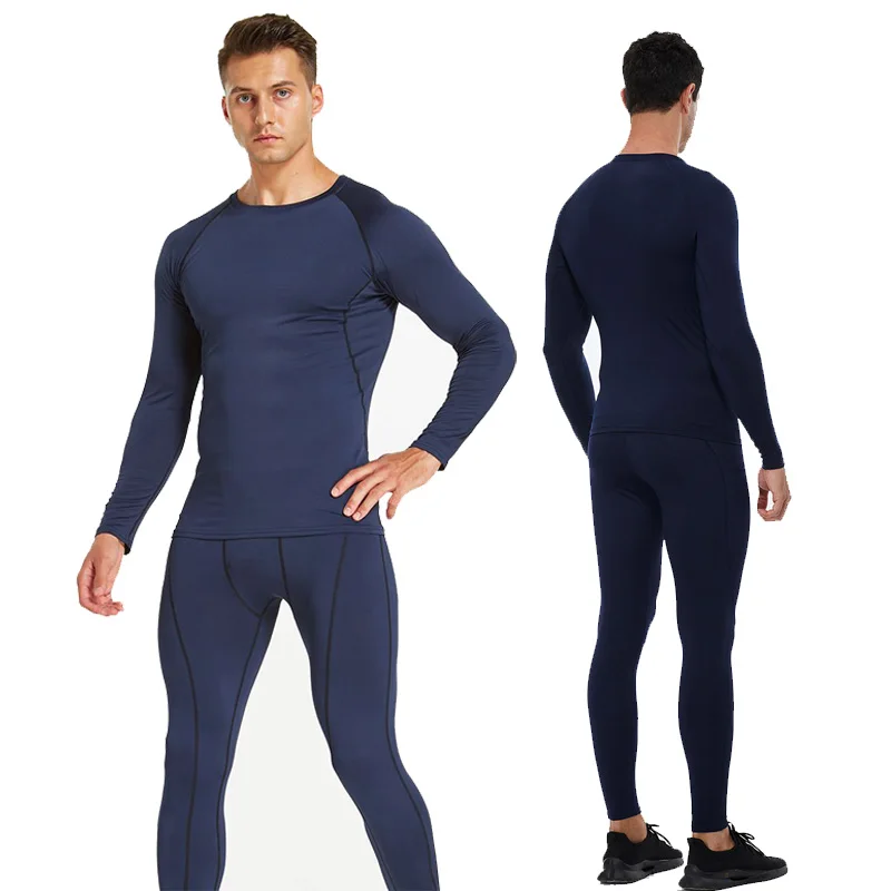 Men's Running Set Gym Jogging Thermo underwear xxxxl Second skin Compression Fitness MMA rashgard Male Quick dry Track suit